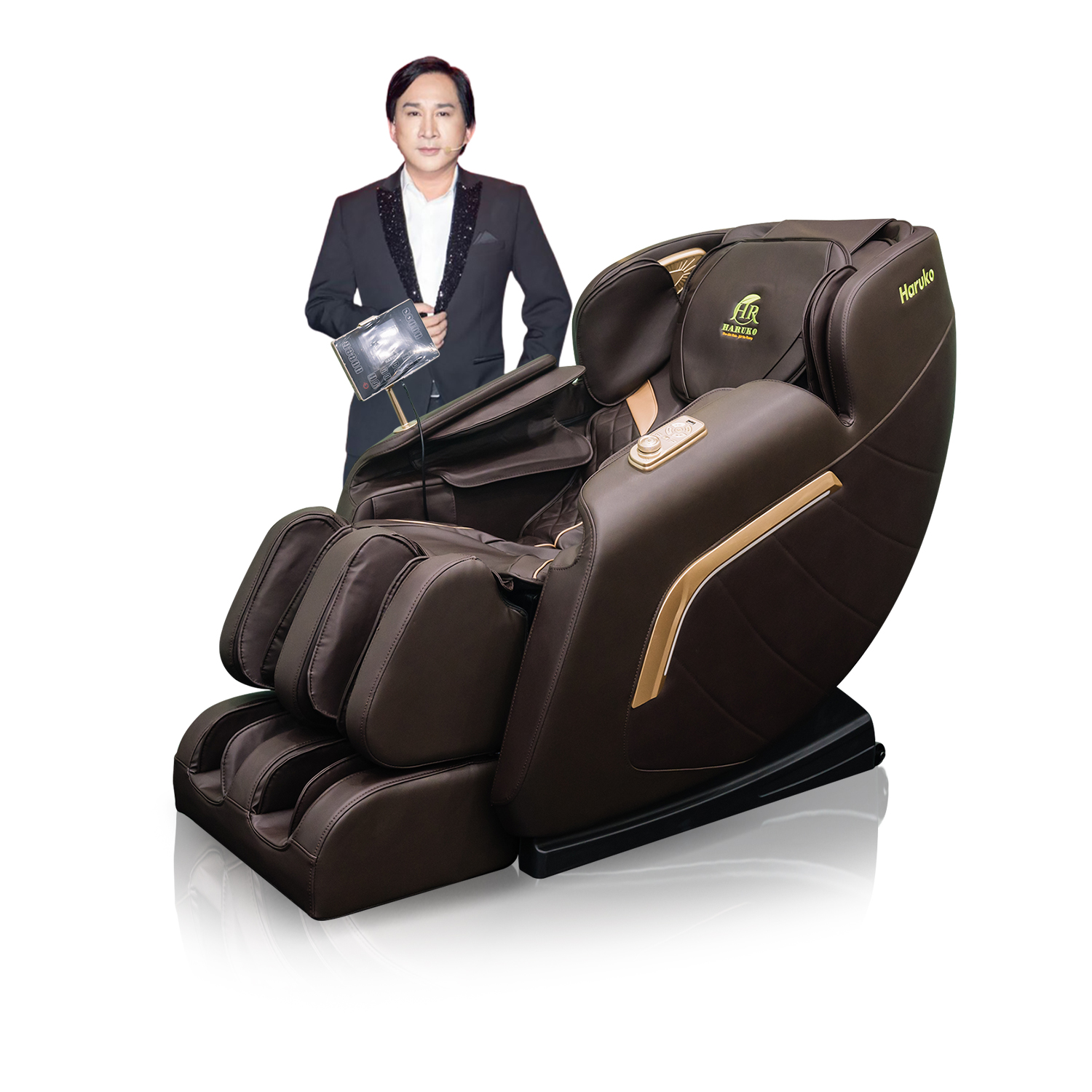 Ghế massage thông minh Haruko – A6 Pro ( Nâu ) - Image 3