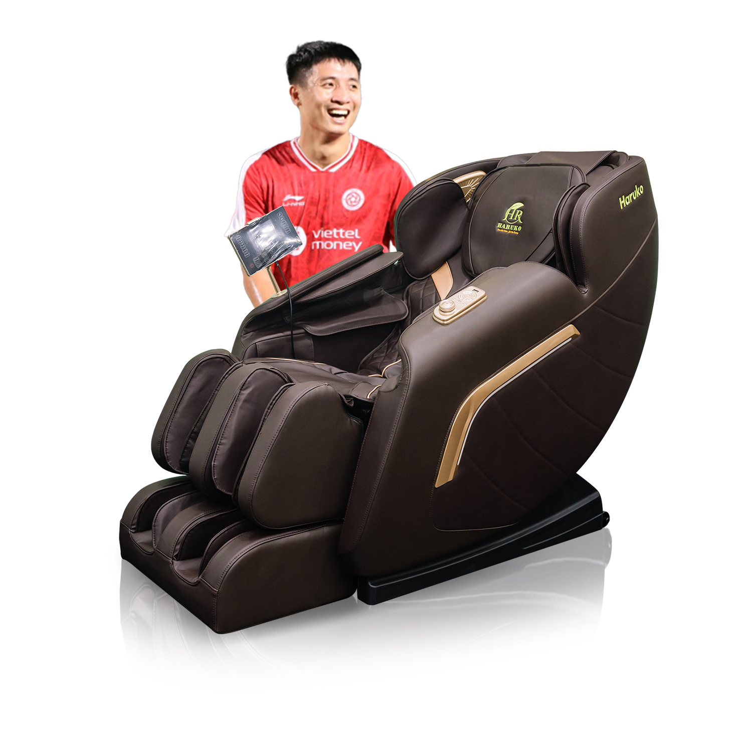 Ghế massage thông minh Haruko – A6 Pro ( Nâu ) - Image 7